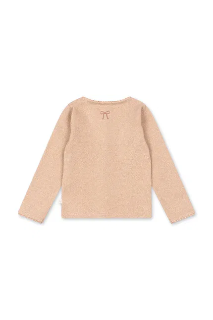Кардиган детский трикотажный ROLI CARDIGAN Konges Sløjd, бежевый — фото 3
