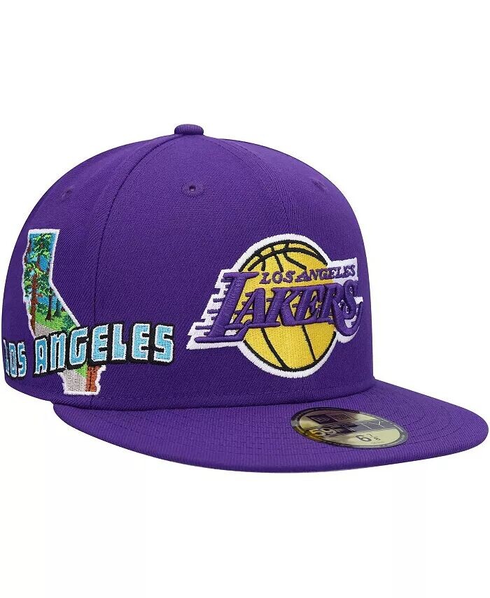 

Мужская фиолетовая приталенная кепка Los Angeles Lakers Stateview 59FIFTY New Era, фиолетовый