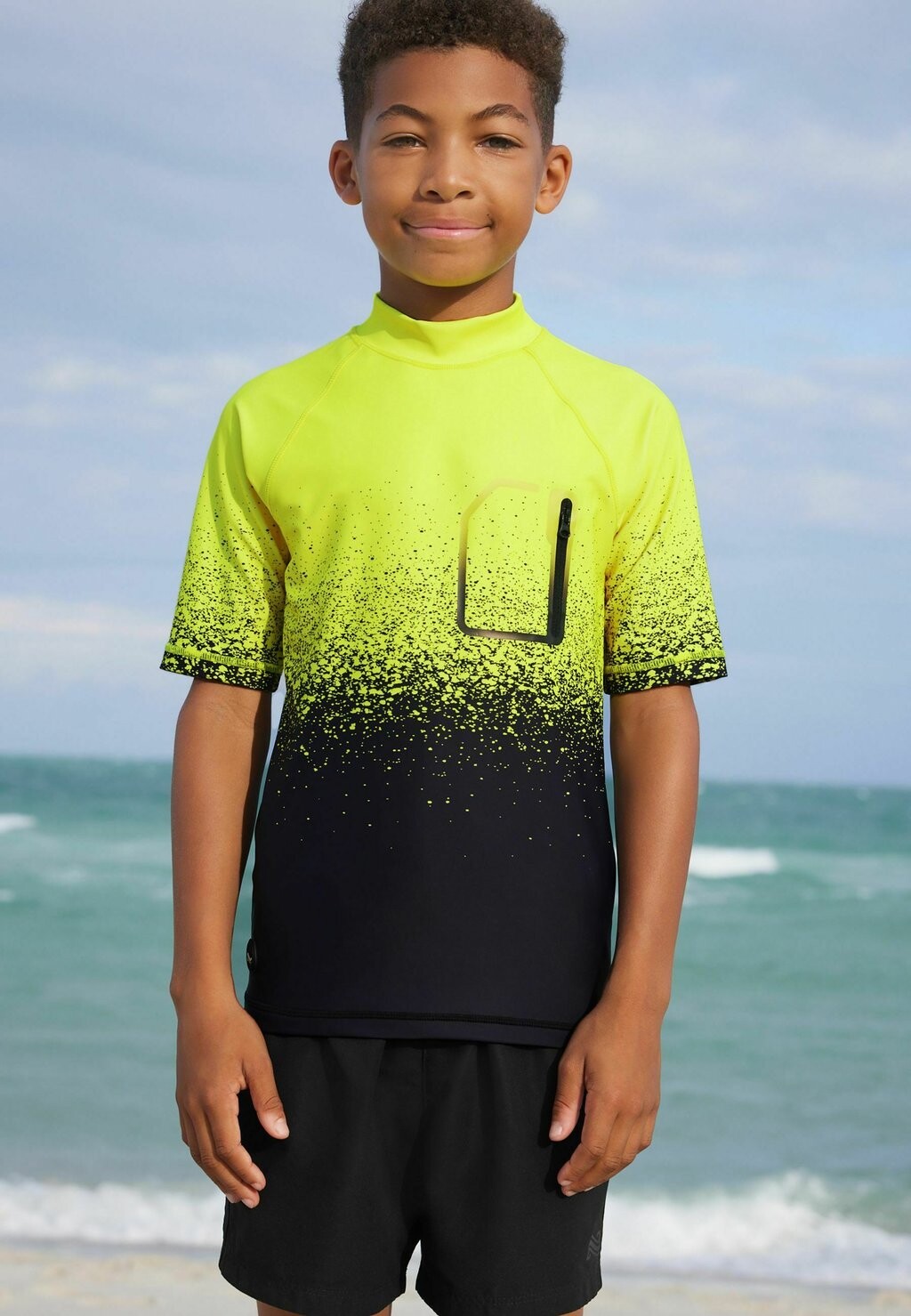 

Рубашка для серфинга SHORT SLEEVE SUNSAFE Next, цвет yellow black