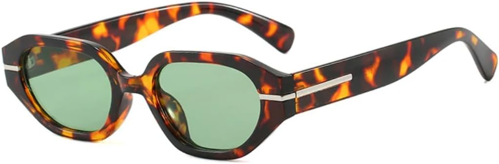 

Солнцезащитные очки с защитой UV400 | Маленький размер, цвет «кошачий глаз», яркие линзы | для женщин и мужчин, для занятий спортом на открытом воздухе и вождения DSVIGF, Leopard Green