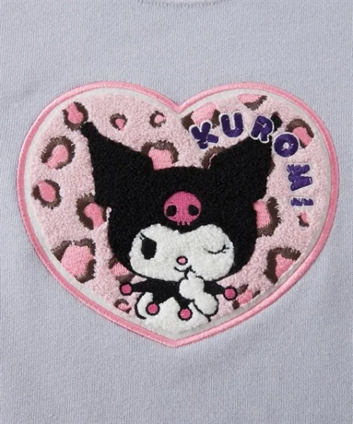 Детская толстовка с вышивкой Sanrio Characters Sagara, сакс — фото 3