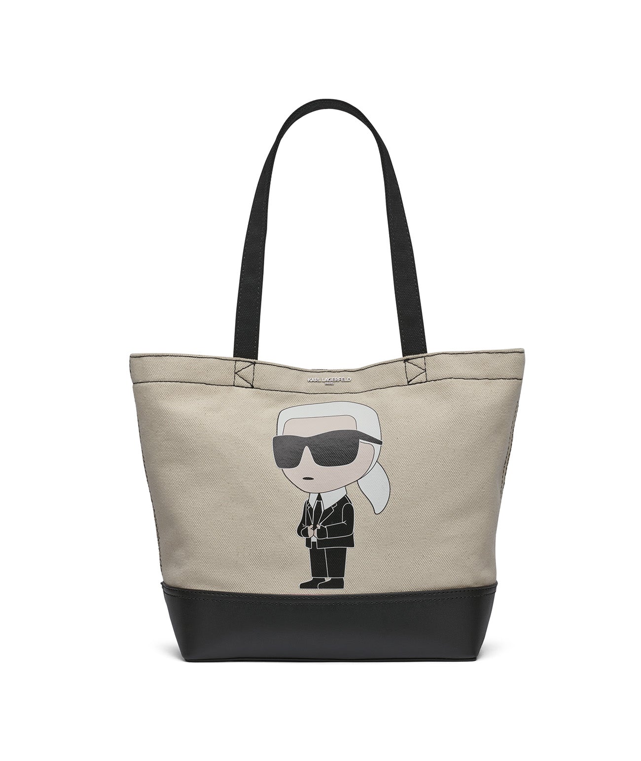 

Сумка-тоут cannes karl head east-west из безводной ткани KARL LAGERFELD PARIS, естественный