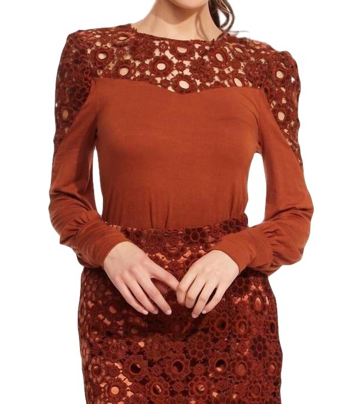 

Блузка Cuvee из кружева Суматры EVA FRANCO, цвет sumatra lace