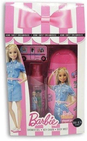 

BI-ES Barbie Cosmetics Set For Girls Mist Gel Keychain