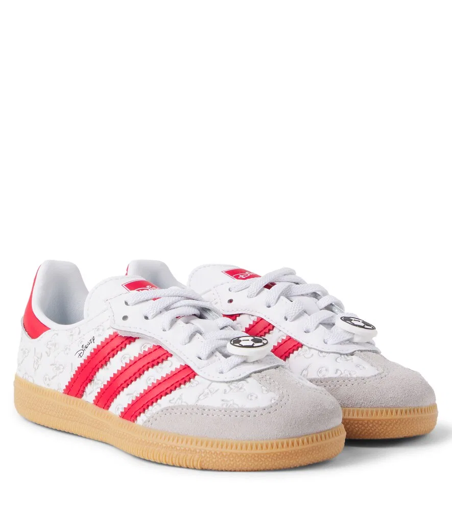 Кожаные кроссовки Samba OG из коллаборации с Disney Adidas Originals Kids, белый
