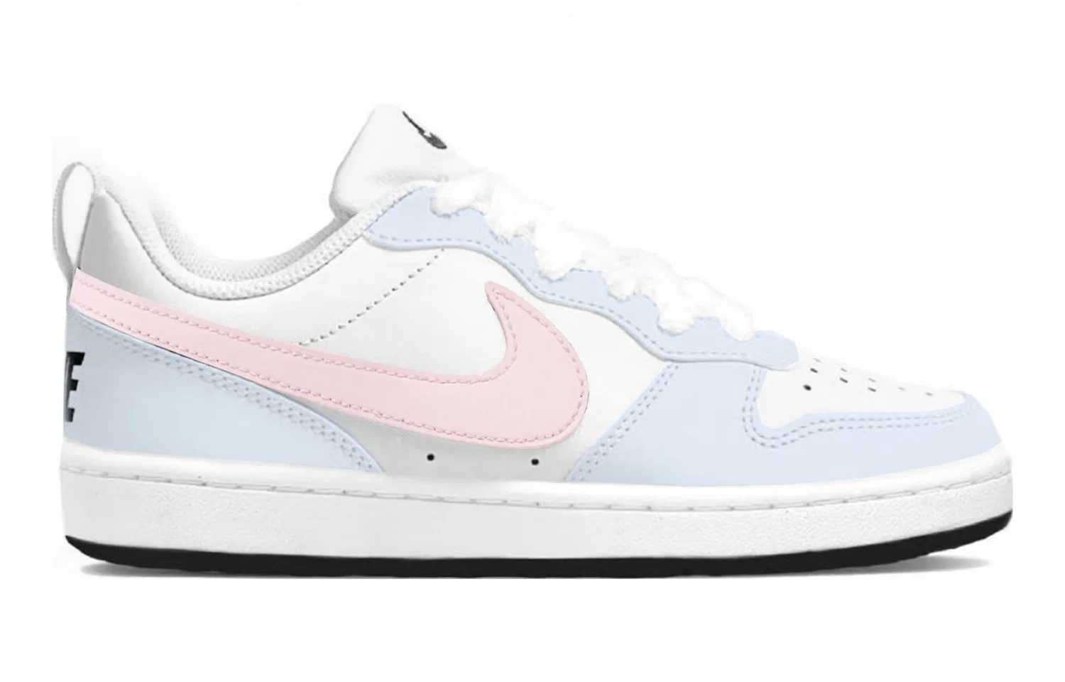 Кроссовки для скейтбординга Court Borough 2 Kids, унисекс Nike, Pink — фото 3