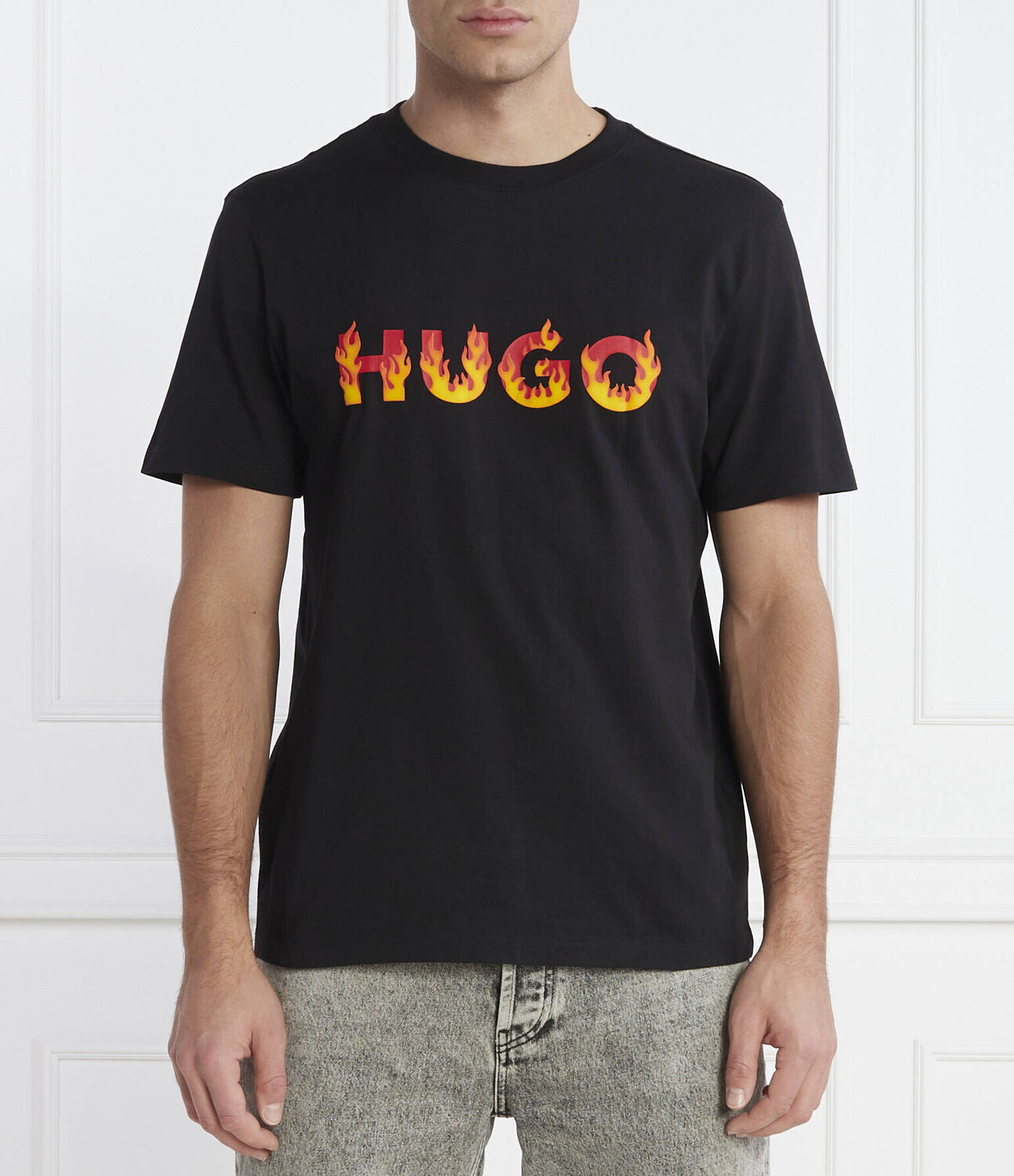 

Футболка HUGO Danda Regular Fit, черный