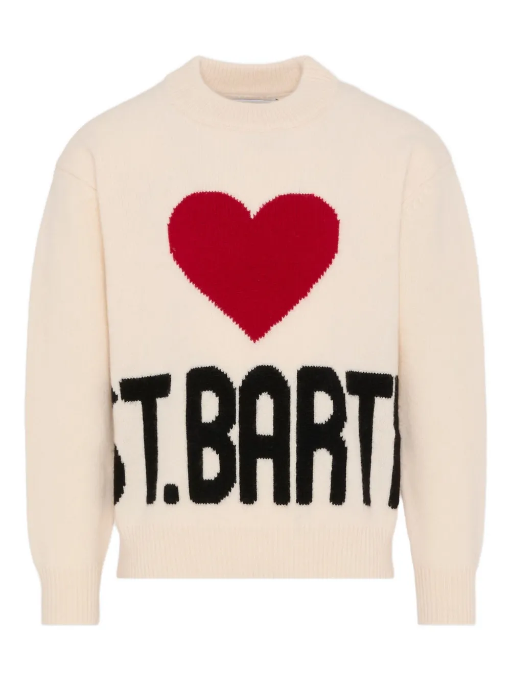 

Джемпер X Peanuts Kyla с вышивкой в виде сердца Mc2 Saint Barth Kids, слоновая кость