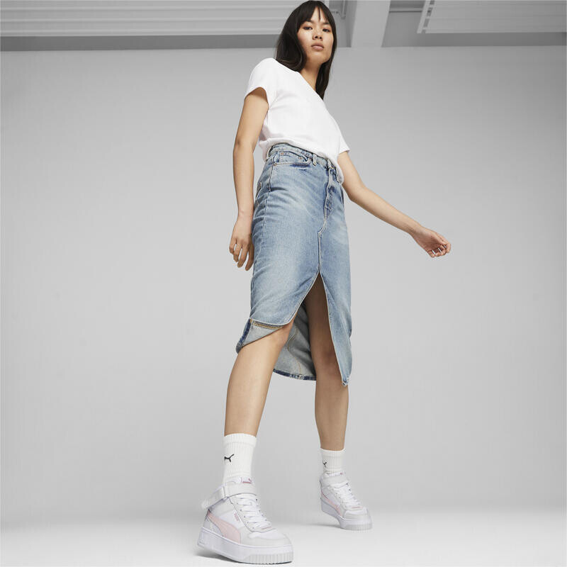Кроссовки Carina Street Mid Женское PUMA White Frosty Pink Feather Grey — фото 3