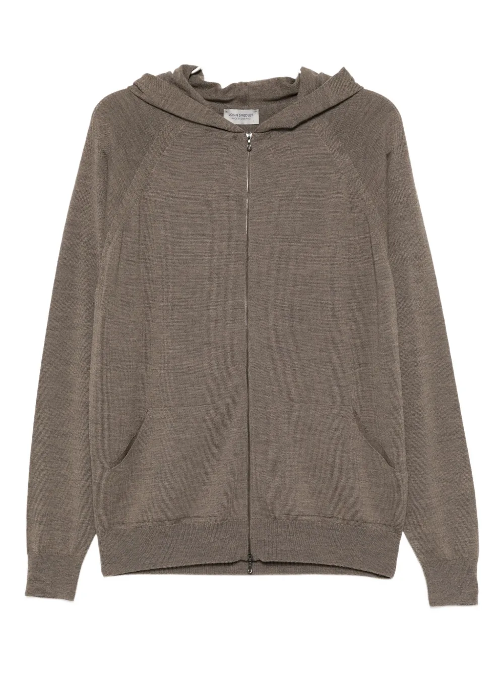 

Худи из шерсти мериноса John Smedley, коричневый
