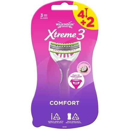 

Одноразовая женская бритва Xtreme 3 Beauty, 6 шт., Wilkinson Sword