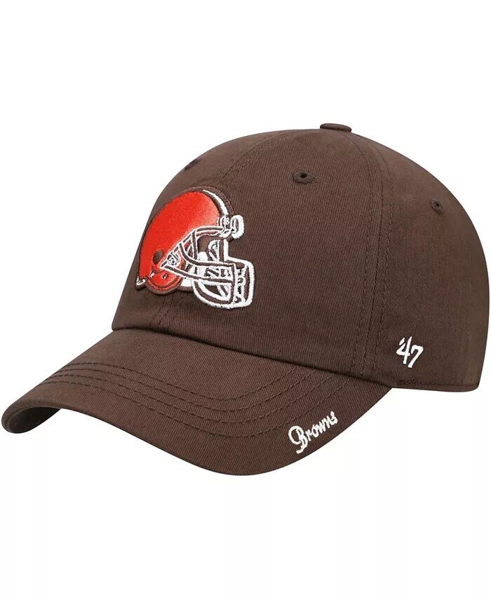 

Женская коричневая кепка Cleveland Browns Miata Clean Up Primary Adjustable '47 Brand