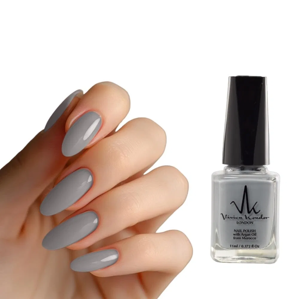 Лак для ногтей «Argan Care» (серый) от Vivien Kondor Vk Vivien Kondor London, Cl13 Grey