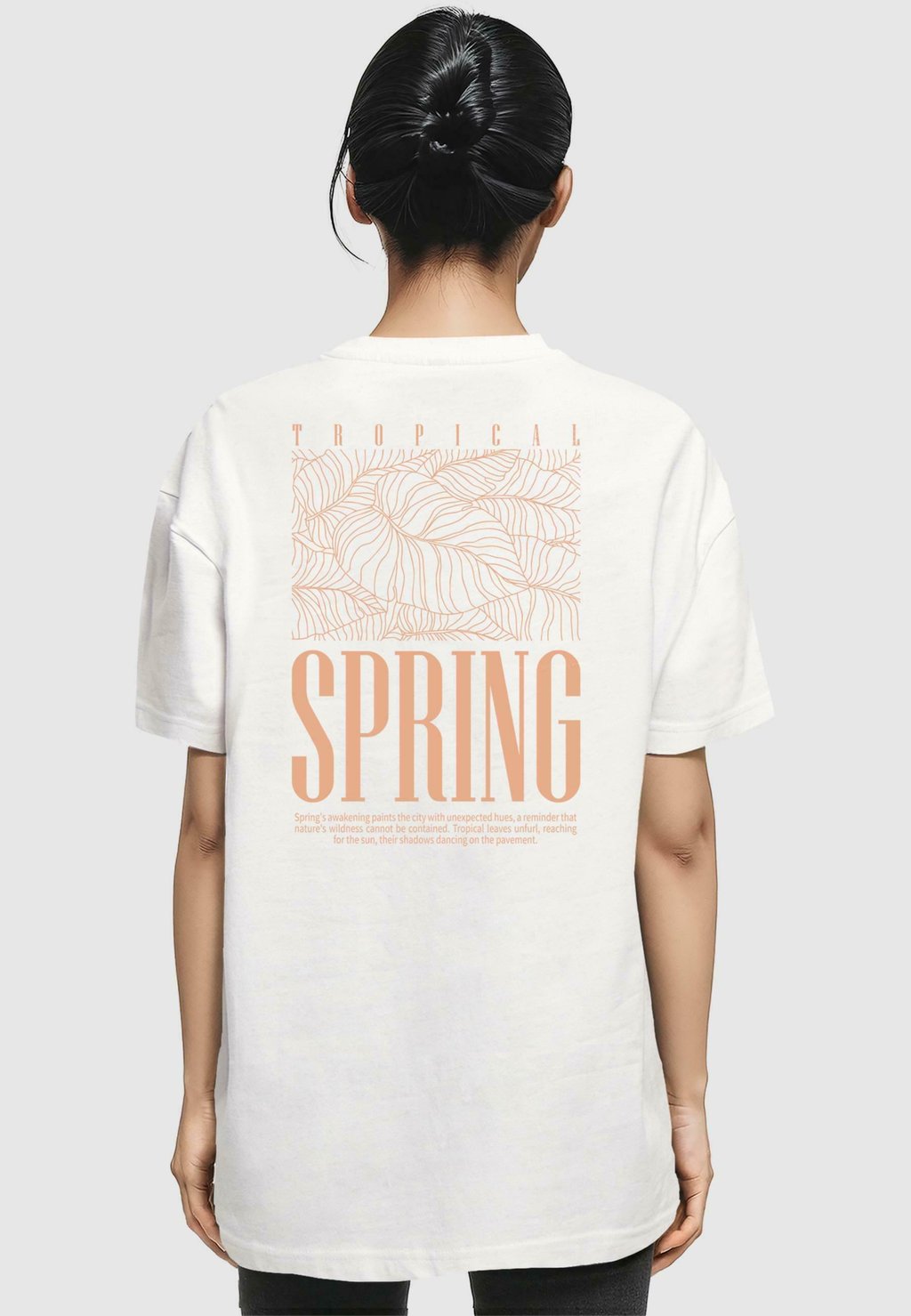 

Футболка с принтом TROPICAL SPRING Merchcode, белый