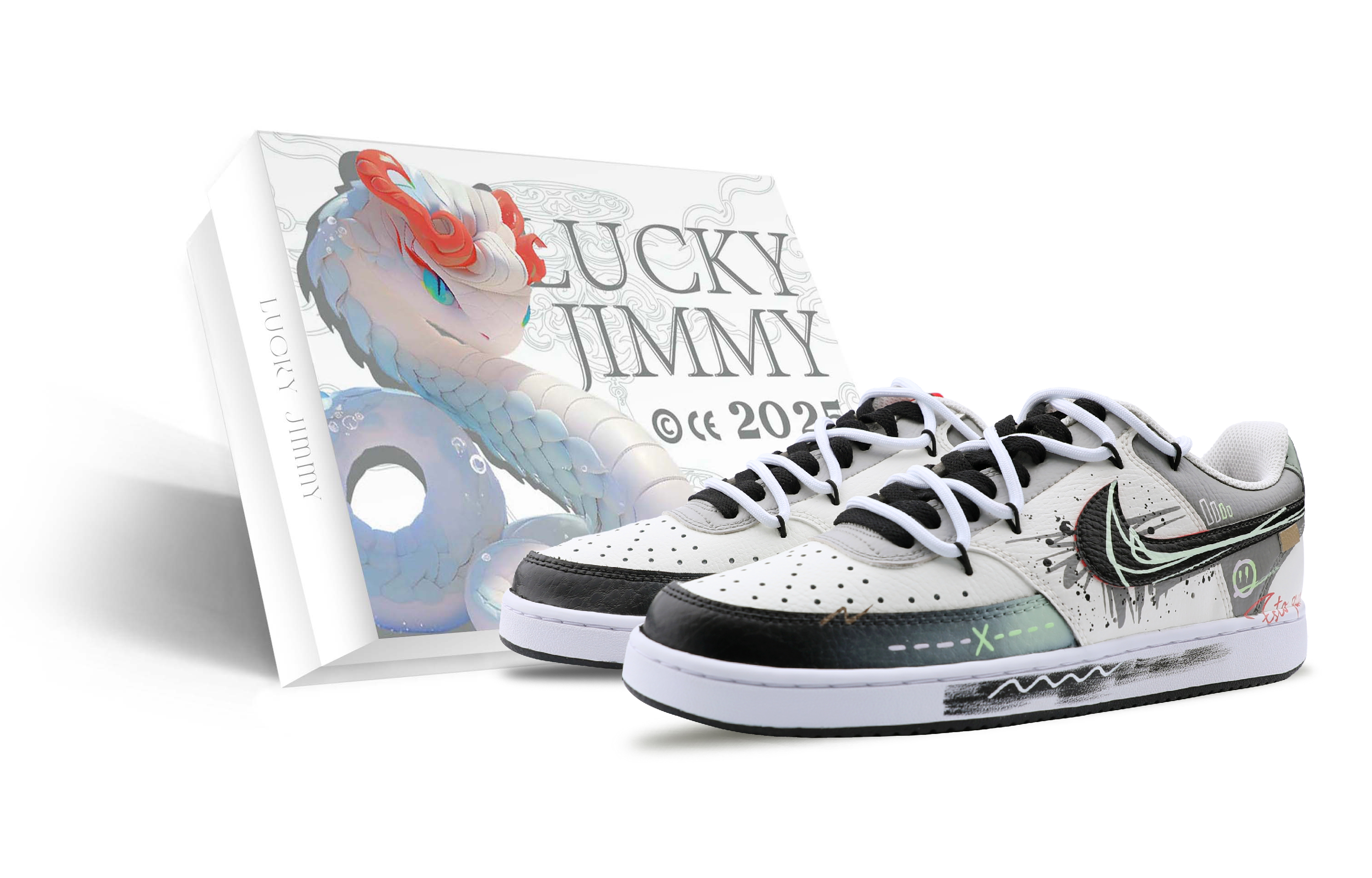 

Кроссовки для скейтбординга Court Vision 1 Low Top, мужские, цвет экрю Nike, Ecru Gray Box