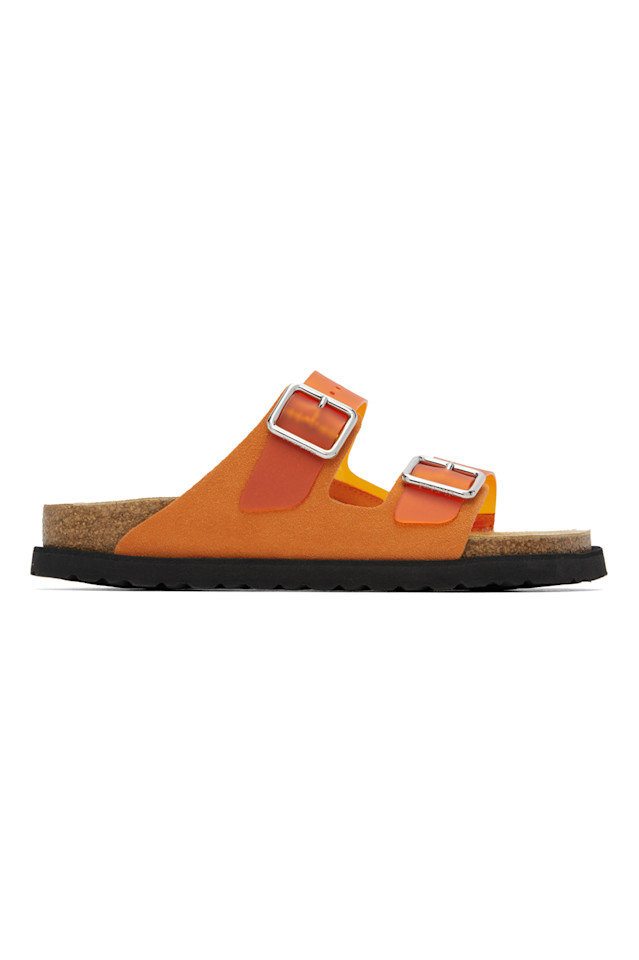 1774 Arizona PVC молочные сандалии Birkenstock, оранжевый