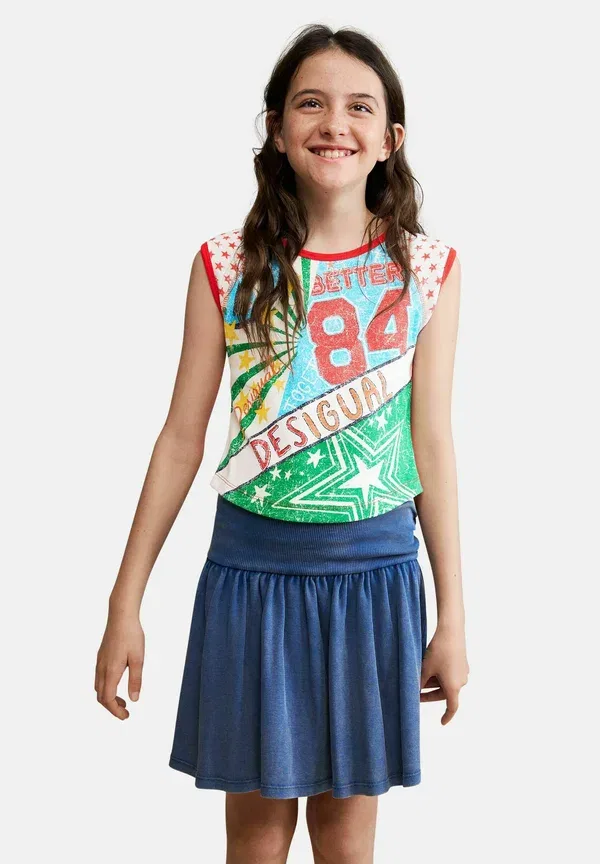 Футболка Desigual с разноцветным принтом, черный — фото 2