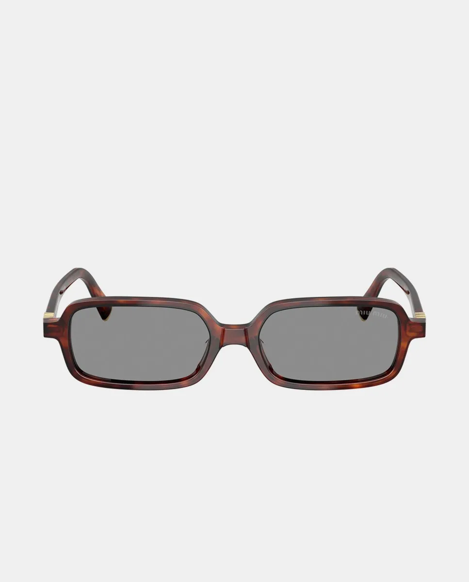 

Солнцезащитные очки 0MU 11ZS 16K5S0 с однотонными линзами Miu Miu, коричневый