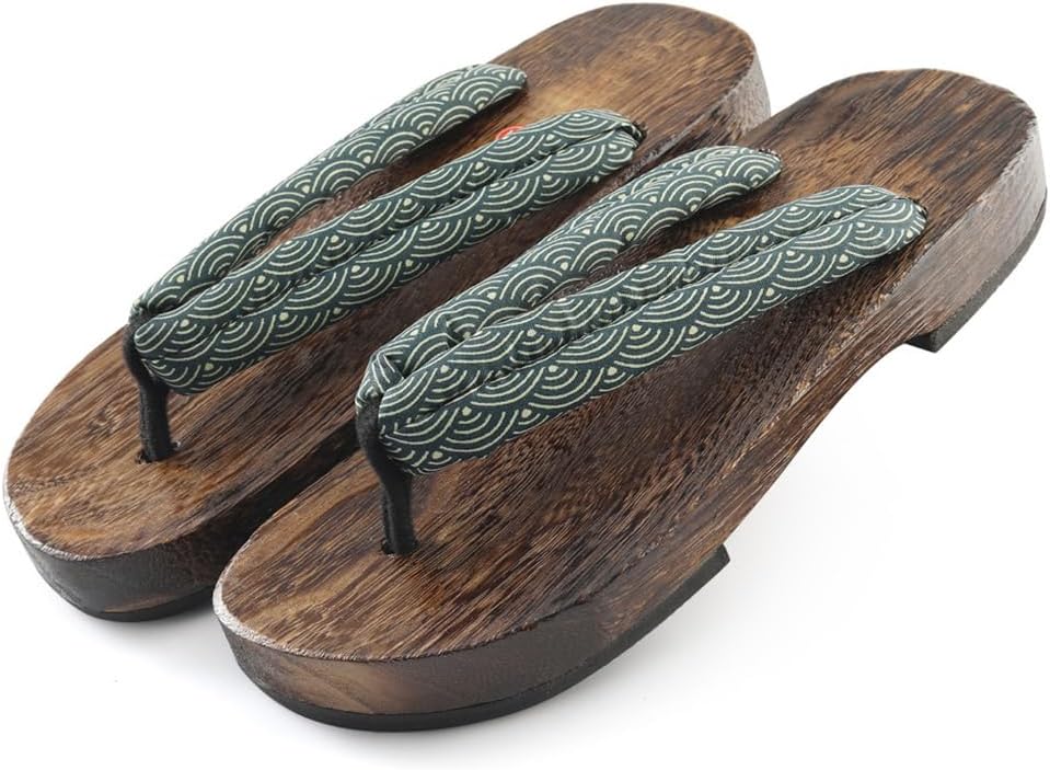 

Мужские и женские тапочки YCZHD Flip Flop, японские традиционные деревянные сандалии-гэта, классические деревянные туфли, стиль для дома и улицы, повседневные, антискользящие, с цветочным рисунком (Размер: EU 41, Цвет: B1), EU 41 A+2