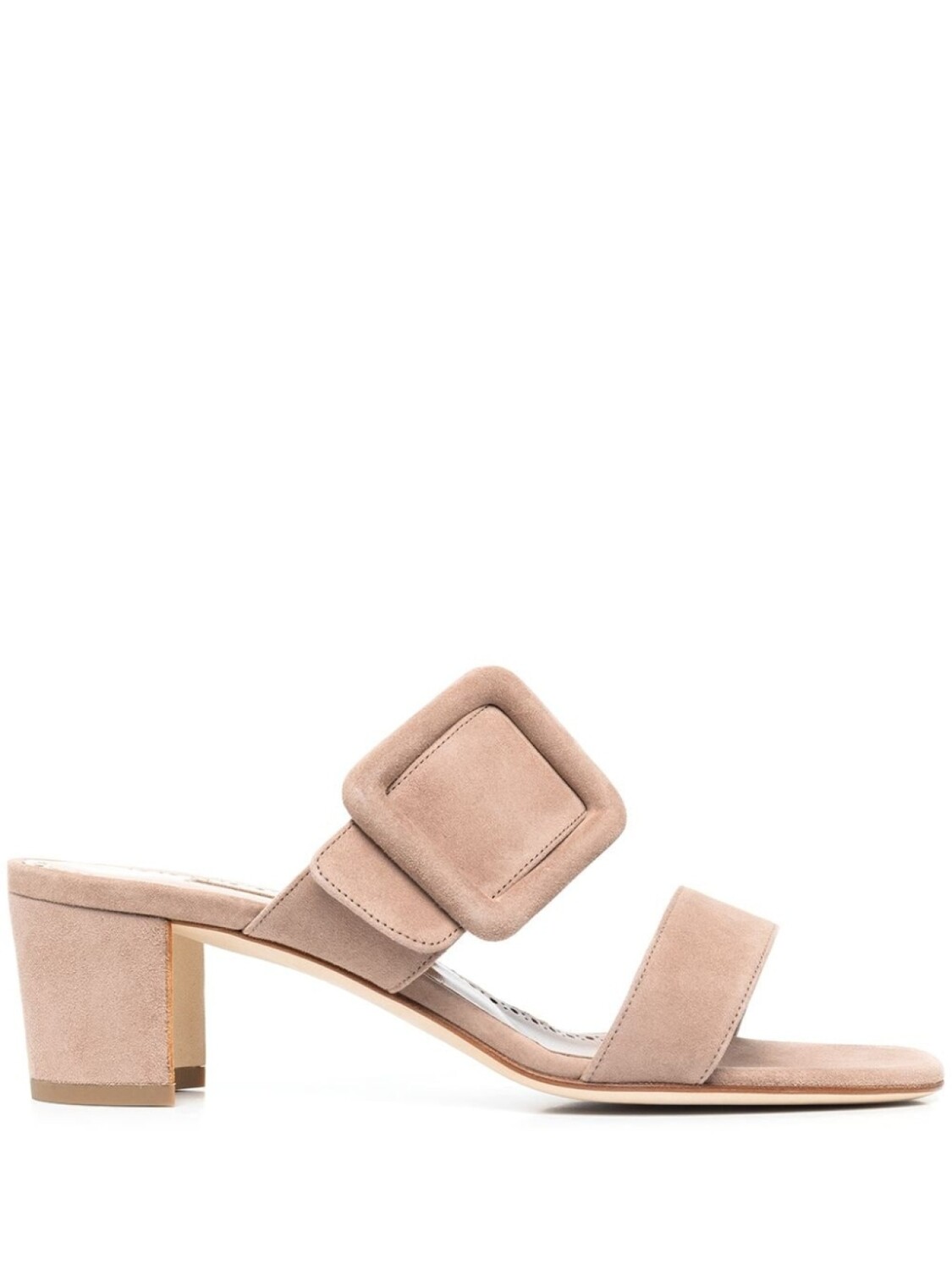 

Сандалии с пряжками Manolo Blahnik, бежевый