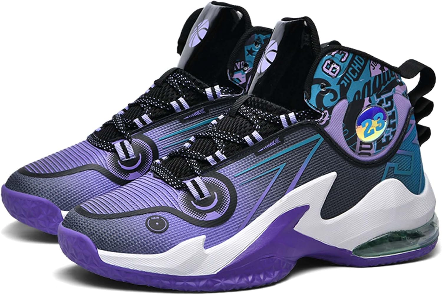 

Баскетбольные кроссовки FaLkiN средние и высокие, модные и амортизирующие, мужские повседневные спортивные кроссовки, женские легкие и нескользящие кроссовки для бега, пурпурный