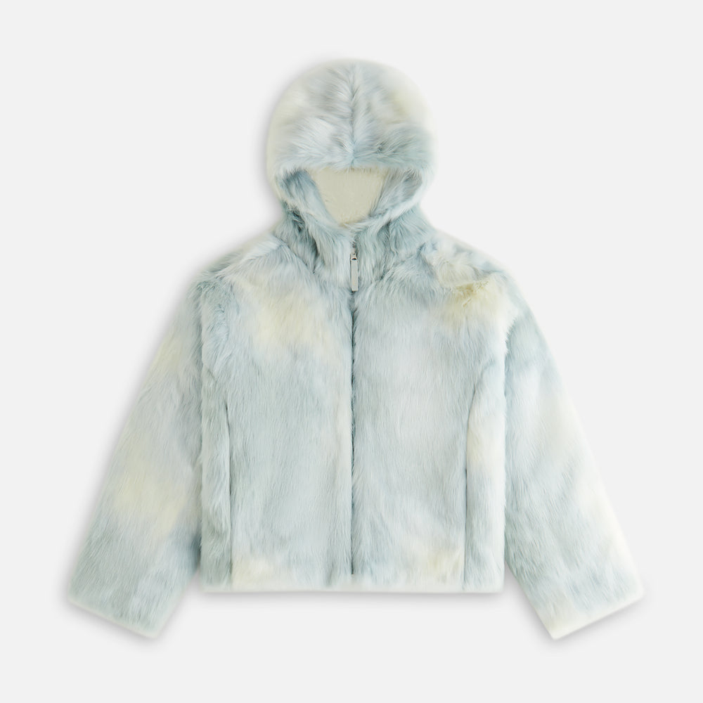 

Куртка Kith Women Toshi Teddy Hooded Bomber, цвет Tornado