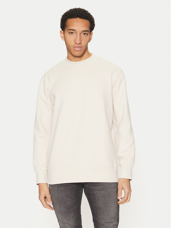 

Толстовка обычного кроя Interlock J30J326754 Calvin Klein Jeans, экрю