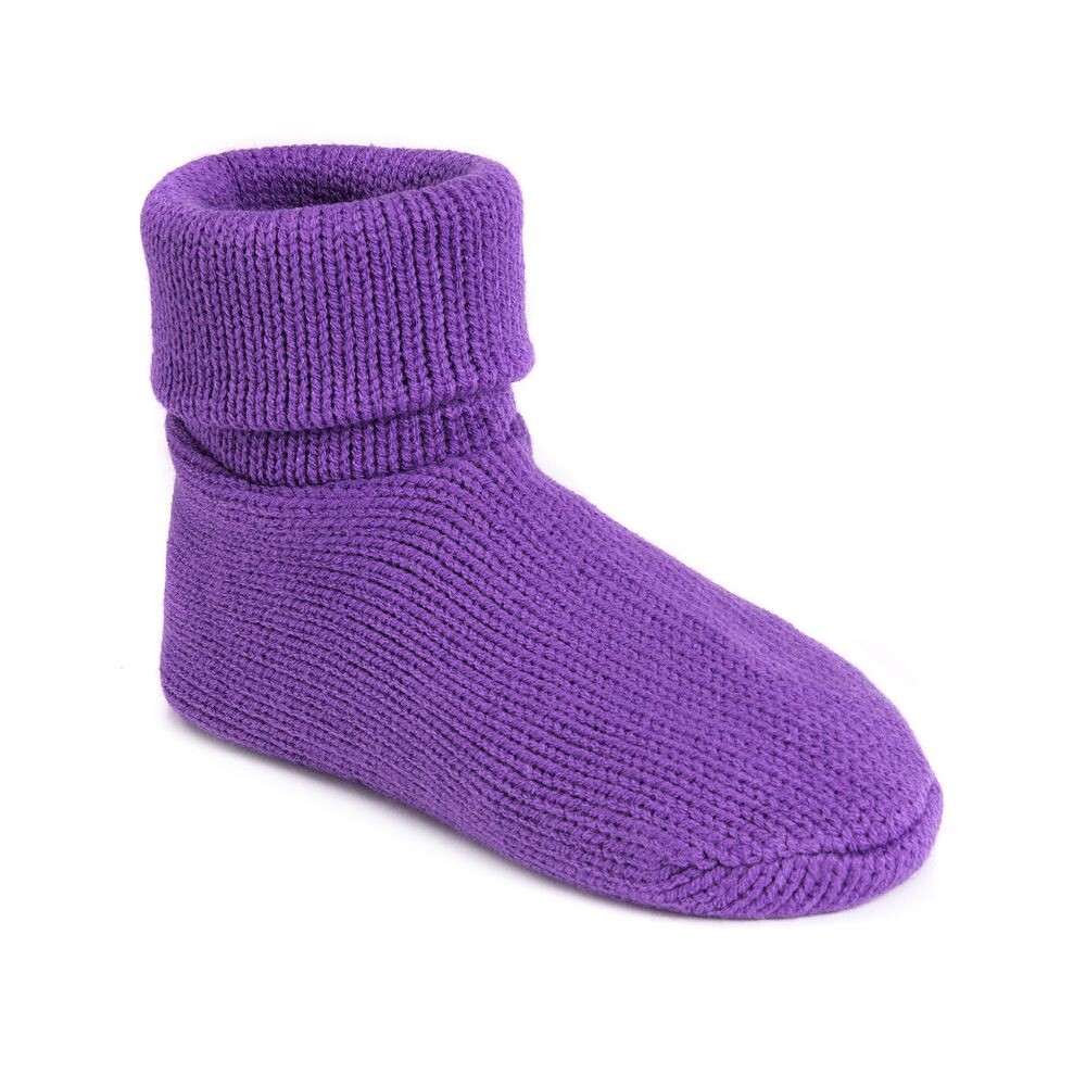 Женские носки-тапочки Softones By Muk Luks с манжетами MUK LUKS, цвет Lilac