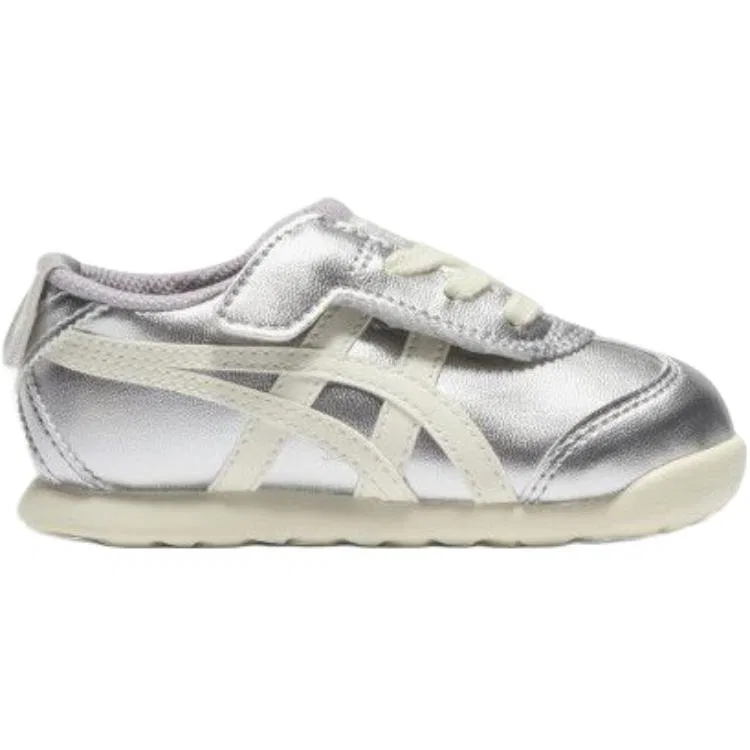 Кроссовки MEXICO 66 низкие для малышей Silver White Onitsuka Tiger — фото 3