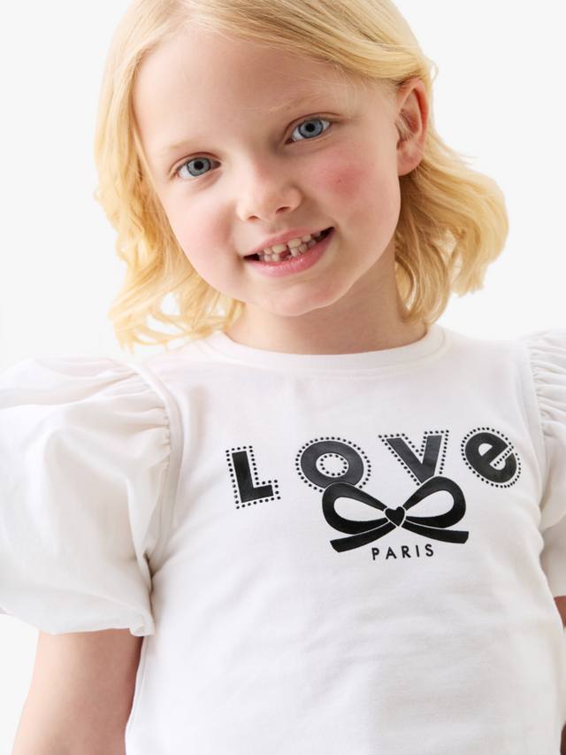 Детская футболка Heidi Love Paris Angel & Rocket, White — фото 2
