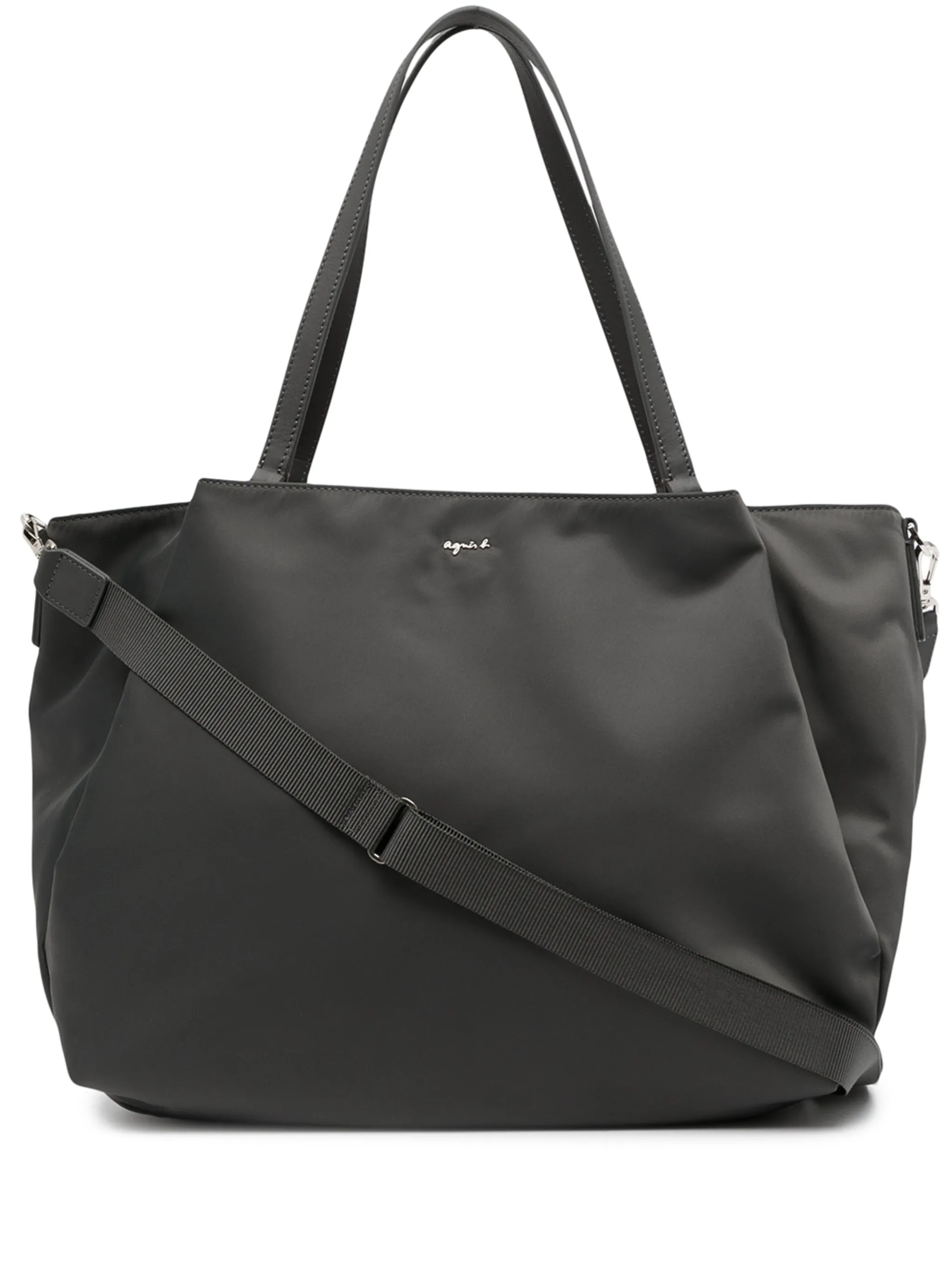 

Сумка на плечо с логотипом Agnès B., серый