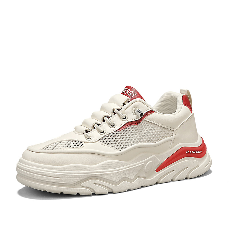 

SHOUBA Низкие скейтерские кроссовки мужские Beige Red, цвет Beige Red