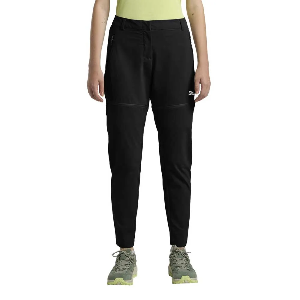 

Брюки Jack Wolfskin Hikeout Zip Off, черный