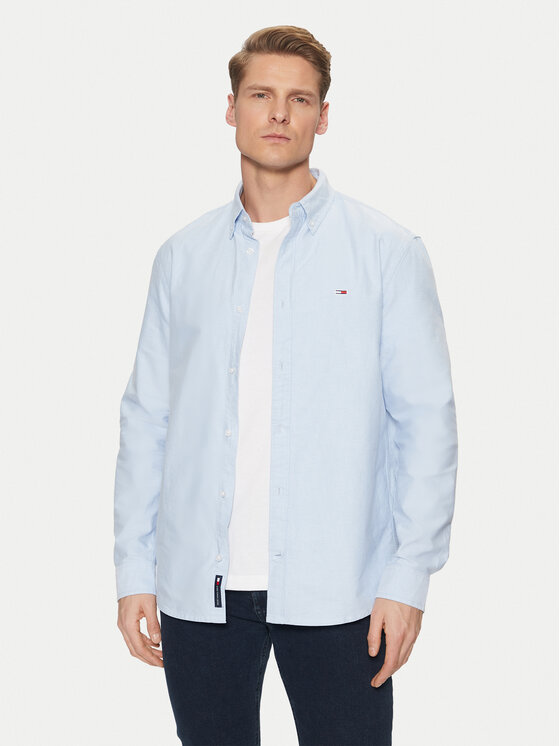 

Рубашка обычного кроя Oxford DM0DM20667 Tommy Jeans, голубой