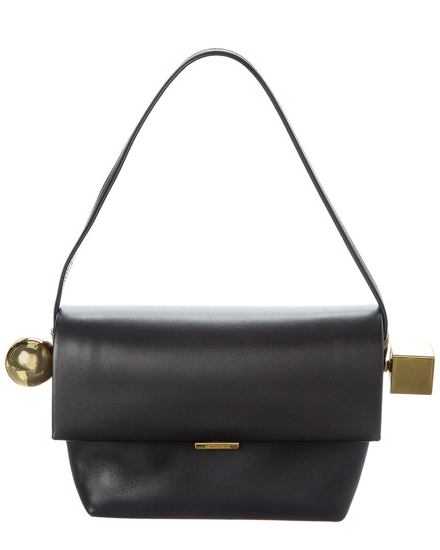 

Jacquemus The Rond Кожаная сумка через плечо, черный