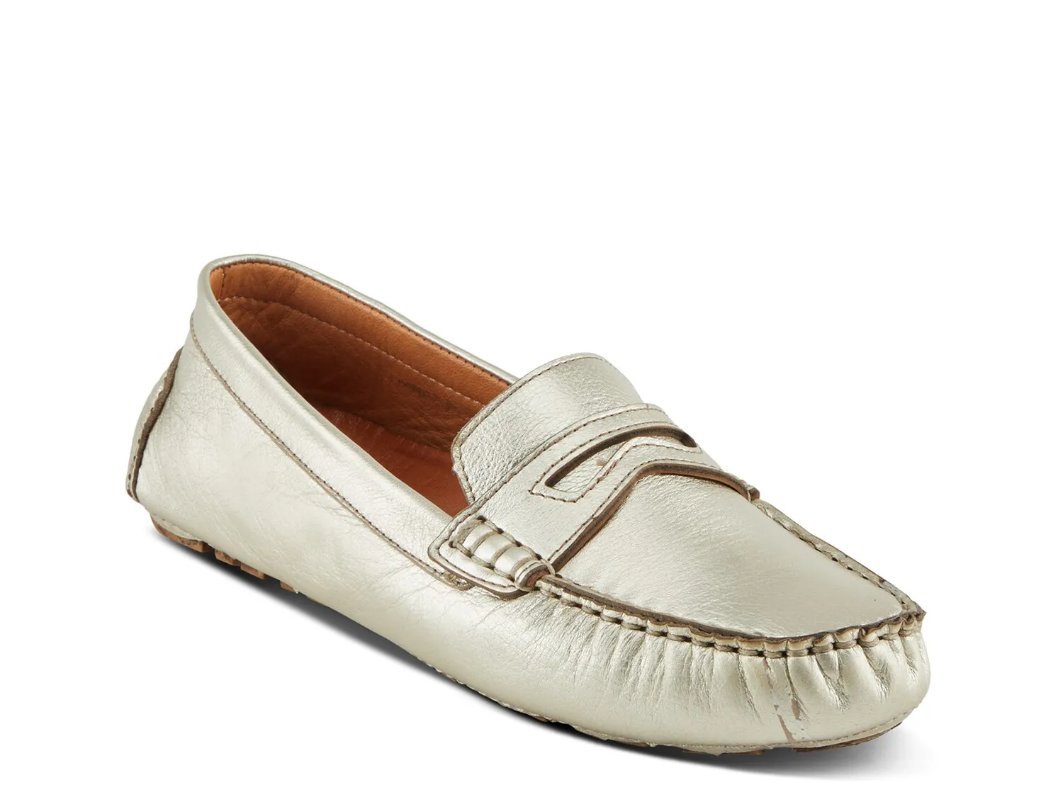 Лоферы Audette Moccasin Spring Step, серебряный/металлик
