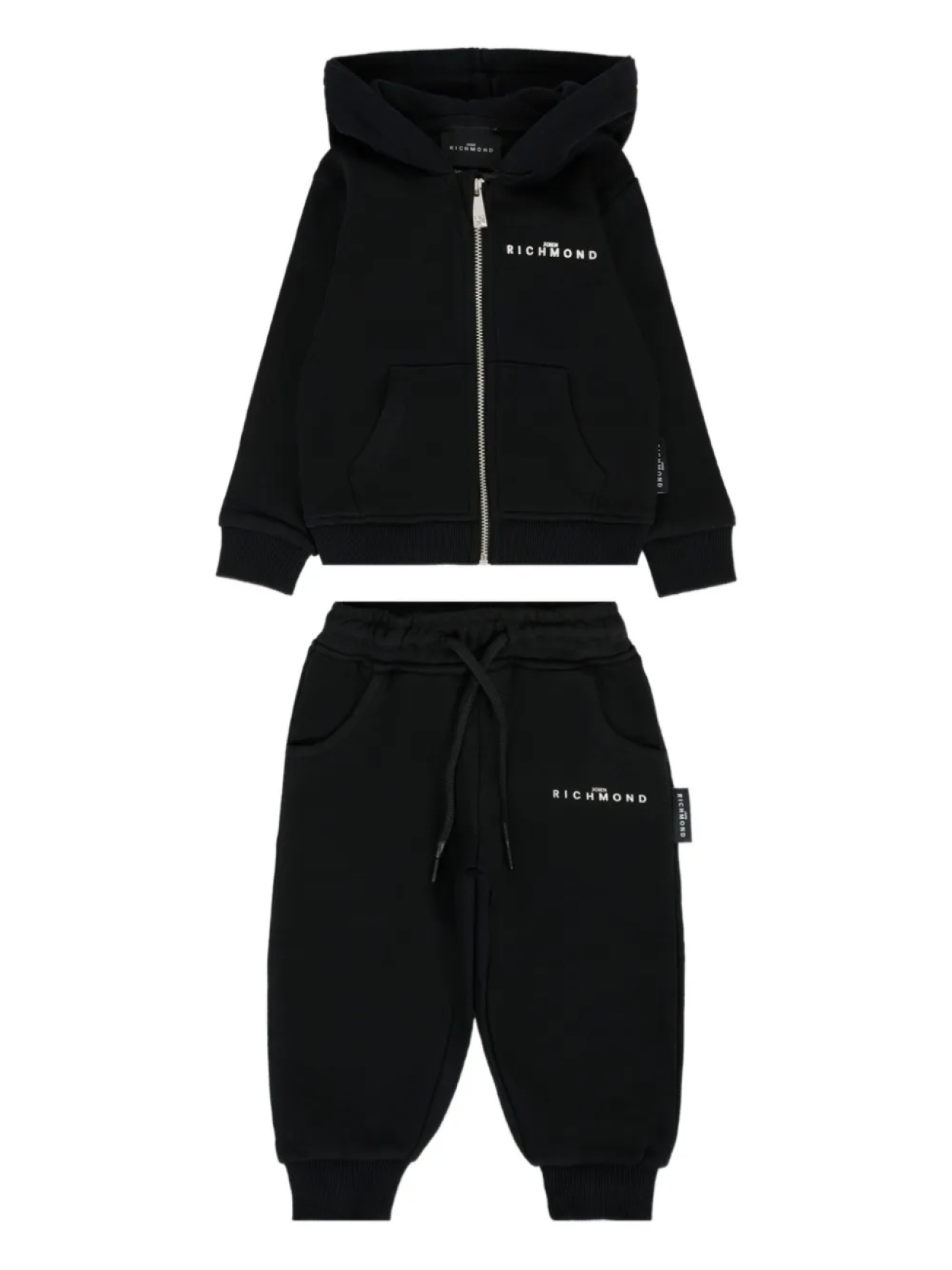 

Спортивный костюм с вышитым логотипом John Richmond Junior, черный