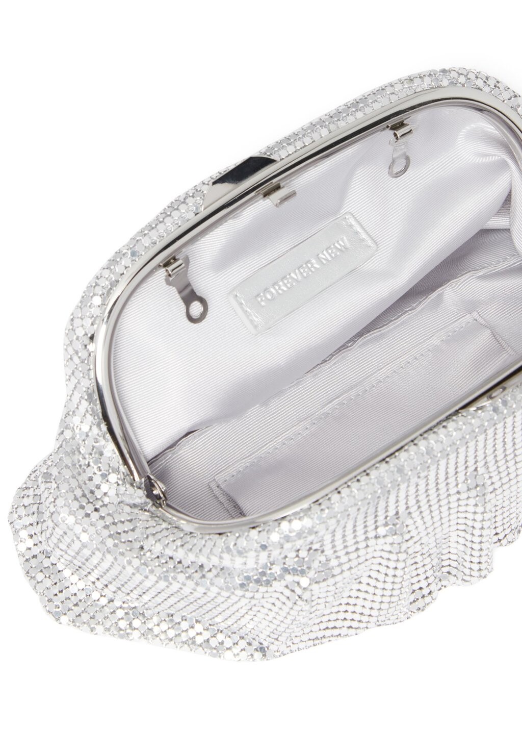 

Клатч CHELSEA CHAINMAIL Forever New, серебристый