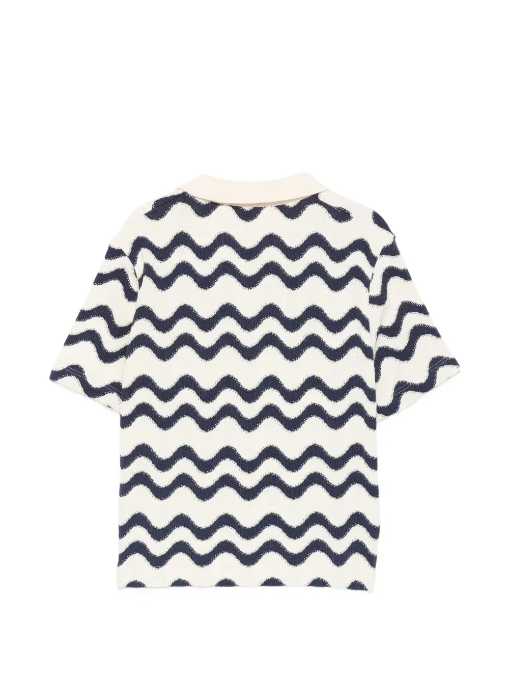 Футболка V-образным воротом Lala с волнистым рисунком MC2 Saint Barth Kids, бежевый — фото 2