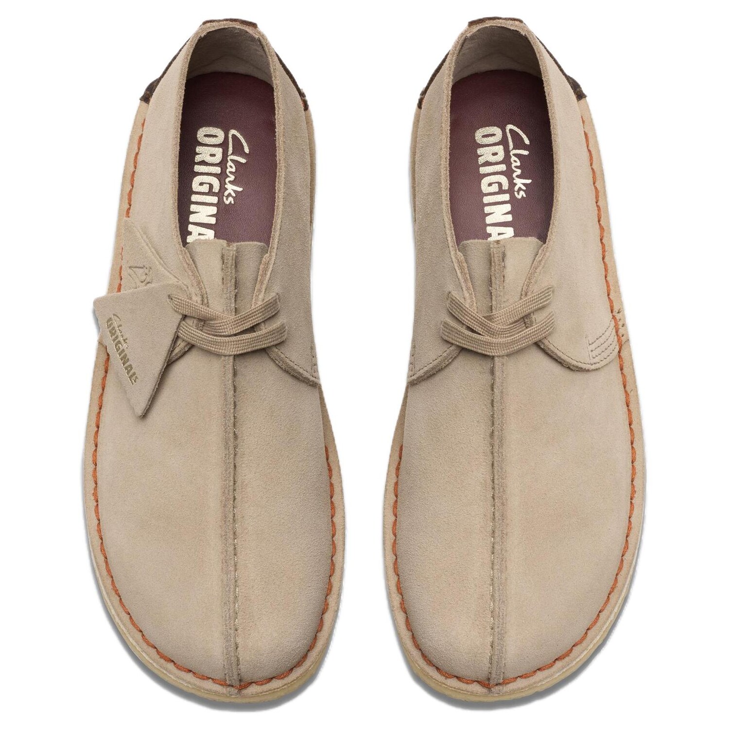 Мужские повседневные мужские низкие песочные Clarks — фото 4