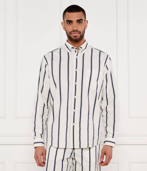 

Рубашка lambey_2_m Relaxed fit Boss Orange, белый