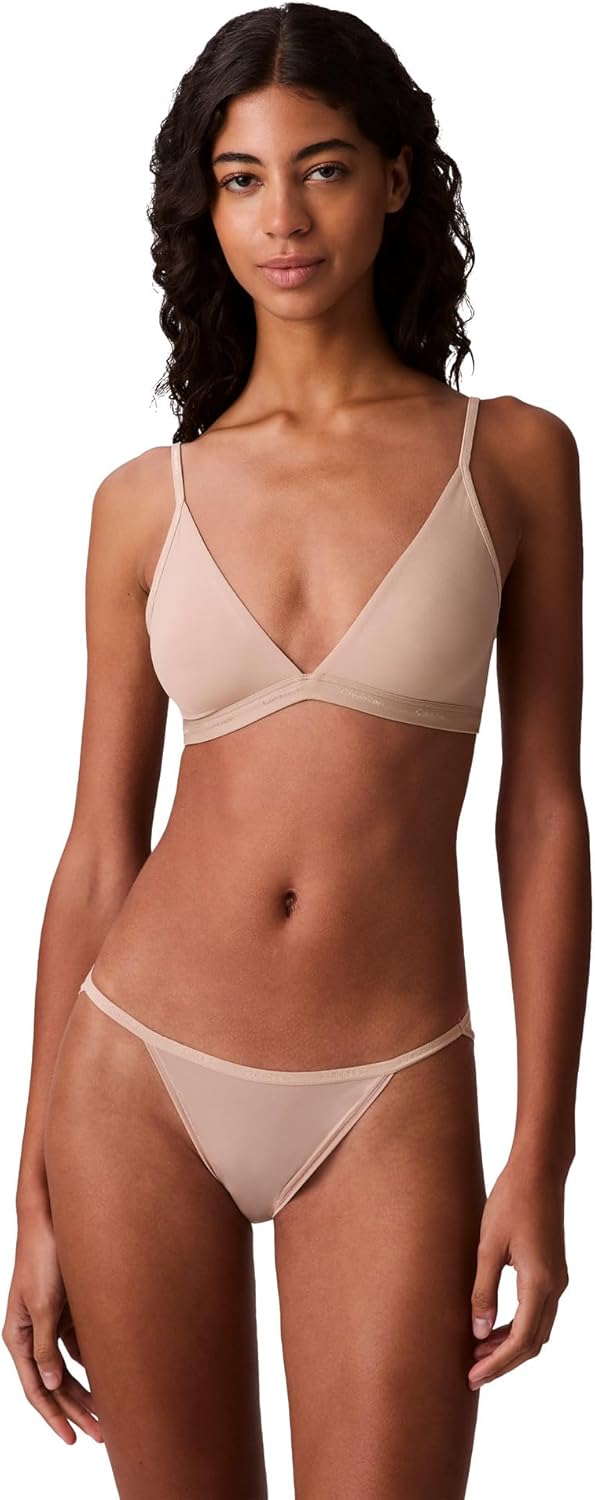 

Женский бюстгальтер-бралетт Calvin Klein Form to Body с легкой подкладкой и треугольными чашечками, Cedar