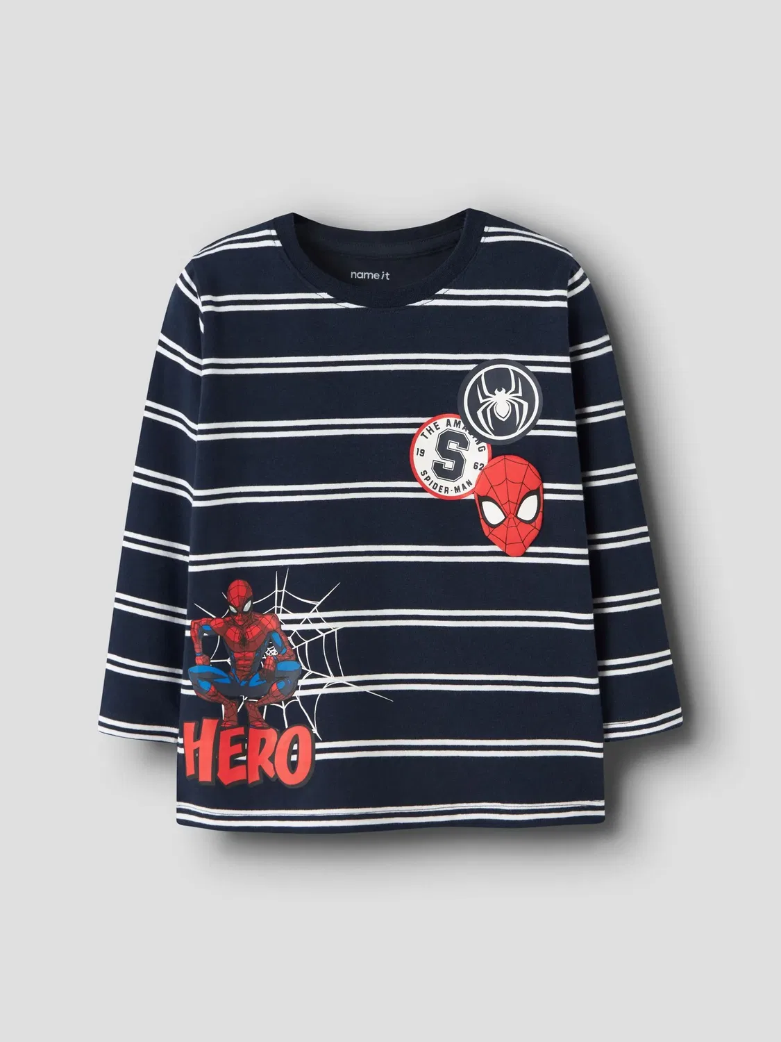 Топ с принтом Spider-Man, Name it, navy blazer — фото 3