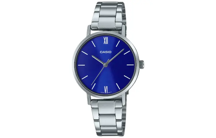 

CASIO Часы Women's Standard Series Blue Watch LTP-VT02D-2A, Blue Dial