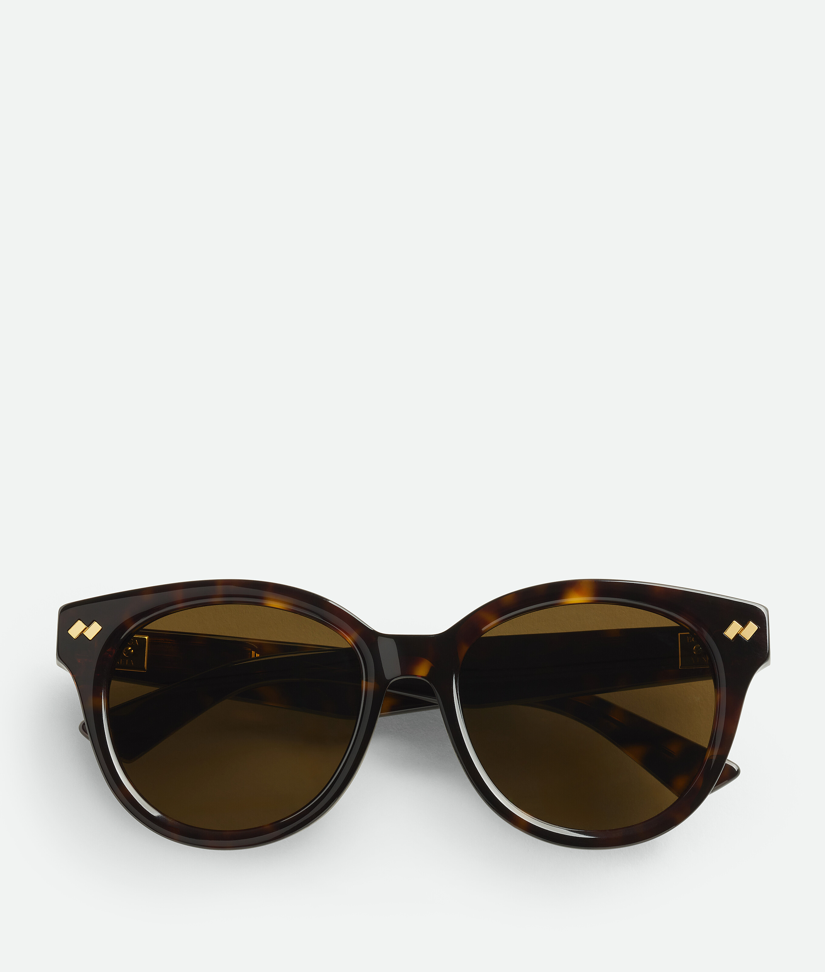 

Dizzy round sunglasses BOTTEGA VENETA, коричневый/гавана