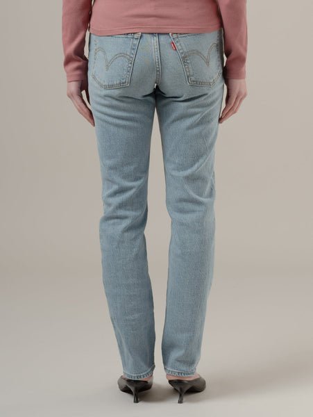Узкие джинсы на танкетке, светло-индиговый цвет Levi's, Medium Indigo - Worn In — фото 3