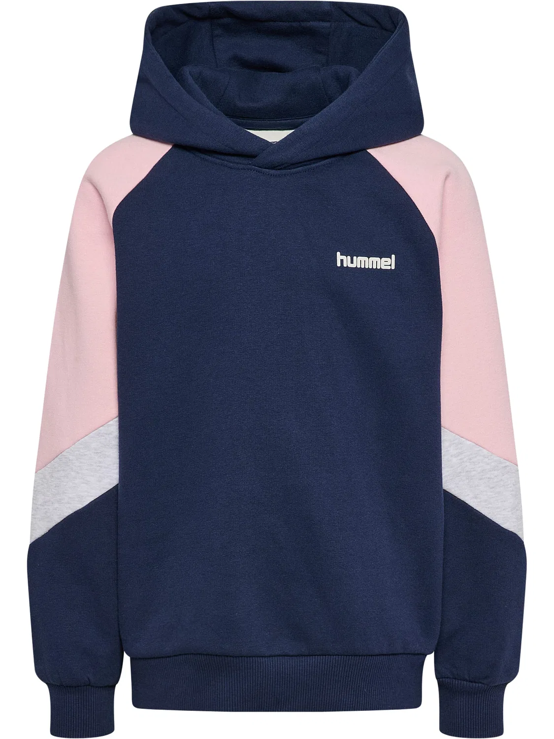 Капузенхуди с реглан-рукавами, детский, Hummel, dress blue/roseate spoonbill