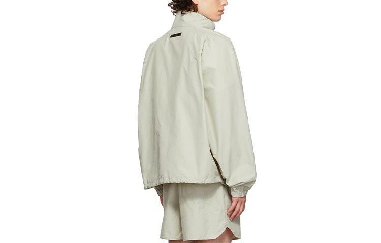 Куртка Fear of God Essentials FW21 Half-zip Track Jacket Green/Concrete — фото 3