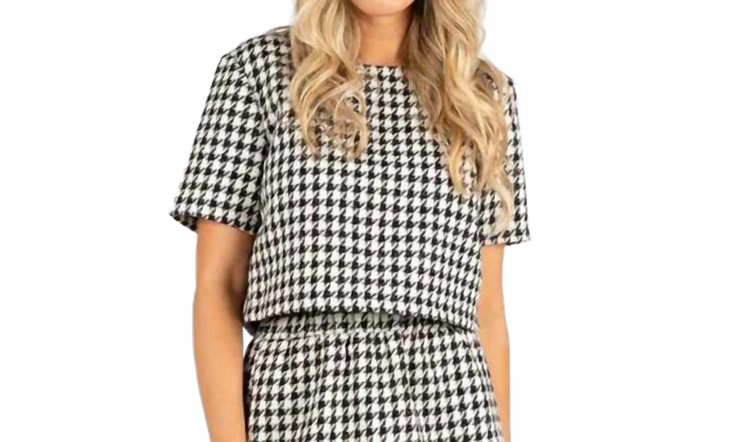 

Нина Топ в черном твиде Sincerely Ours