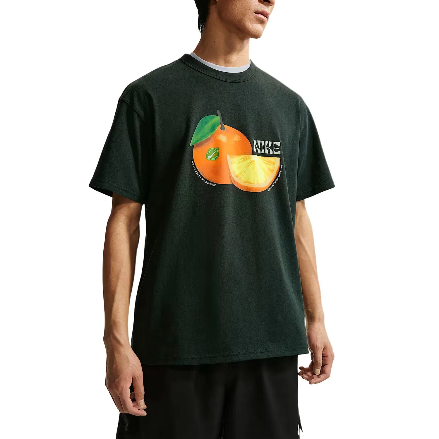 Футболка Sportswear Premium Essentials мужская Nike, Black Cloud Green